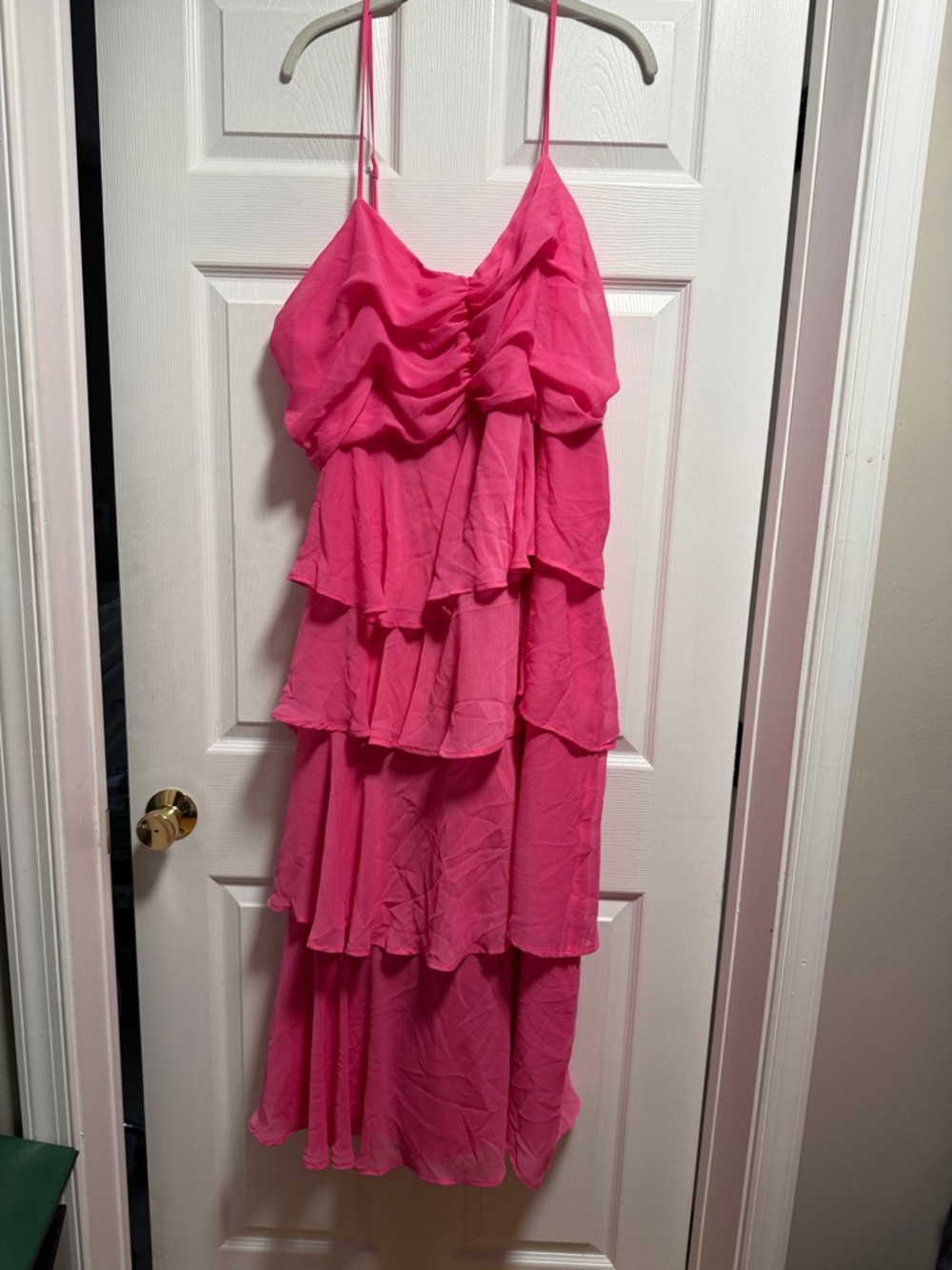 a new day Hot Pink Ruffle Dress